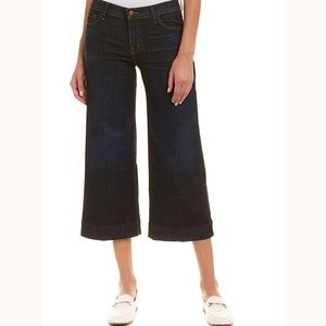 J BRAND Liza Mid Rise Crop Culotte Jeans Blameless